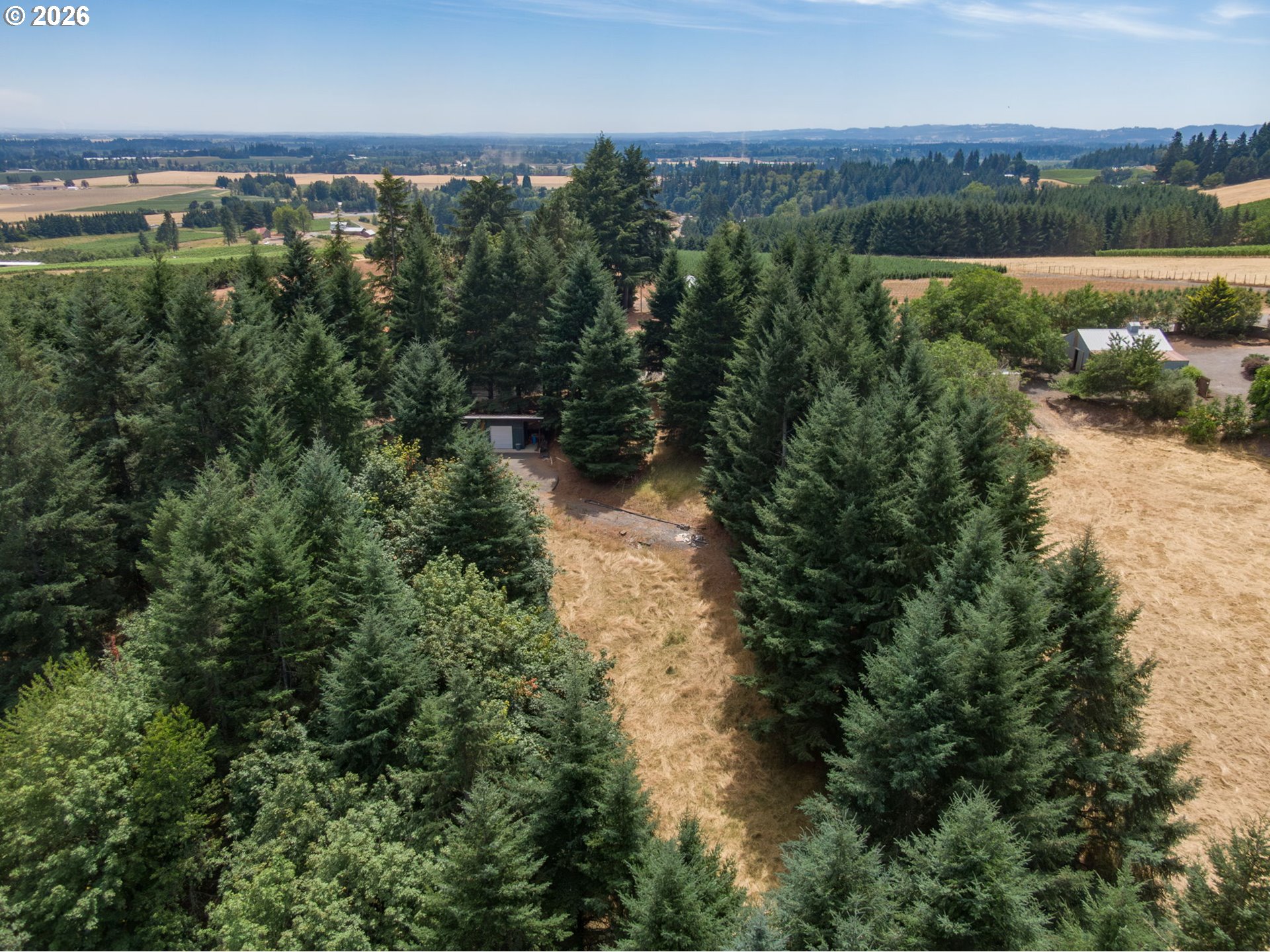 19601 Northeast Trunk Road Dundee, OR 97115 - Photo 12 of 16 an aerial view of residential houses with outdoor space and river