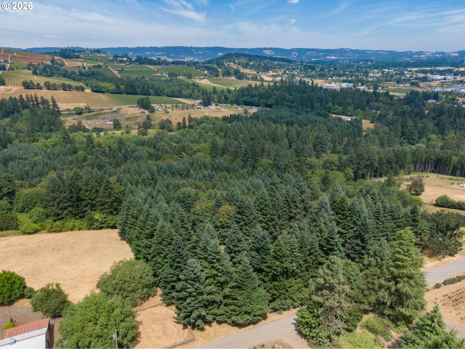 19601 Northeast Trunk Road Dundee, OR 97115 - Photo 5 of 16 a view of a city and a lake view