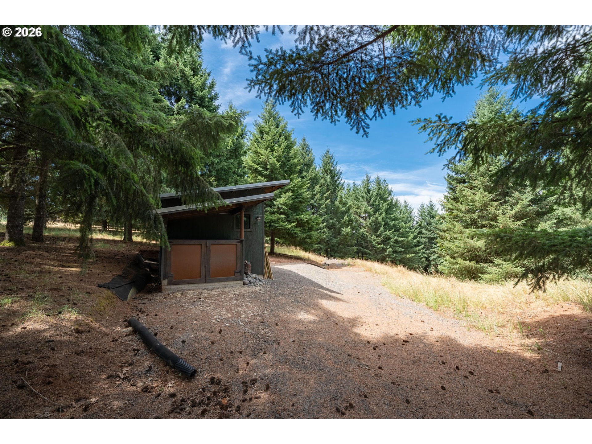 19601 Northeast Trunk Road Dundee, OR 97115 - Photo 6 of 16 a view of a outdoor space and a yard