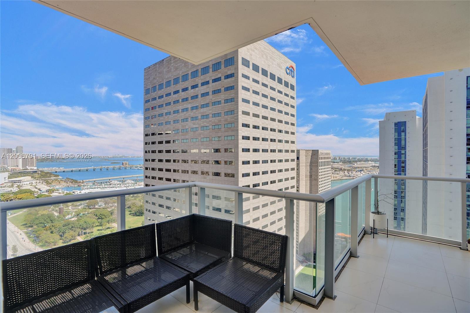 300 South Biscayne Boulevard, Unit T3216 Miami, FL 33131 - Photo 6 of 11 a view of terrace with seating space