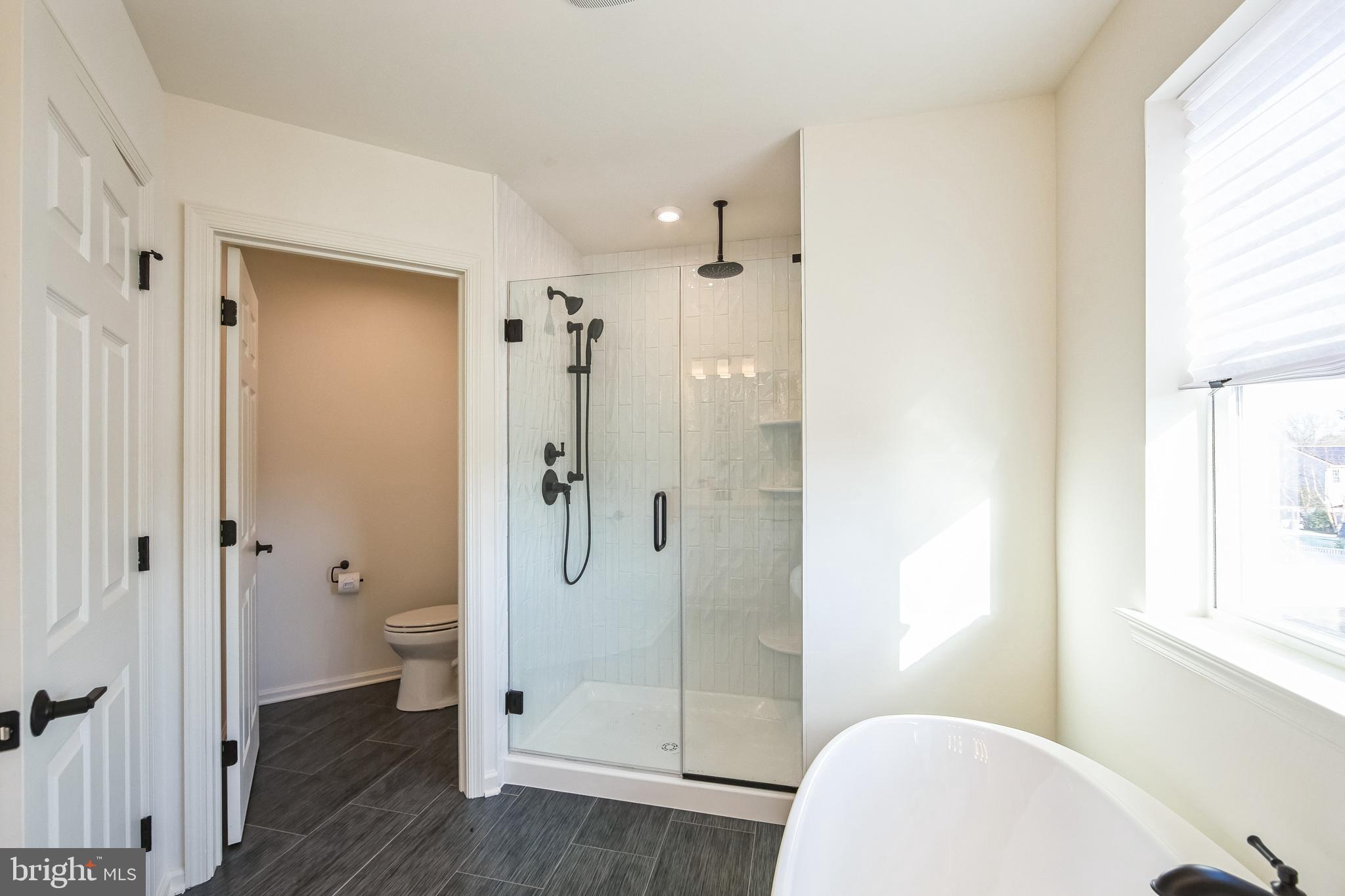 180 Locktown Sergeantsville Road Stockton, NJ 08559 - Photo 22 of 27 a bathroom with a shower and a toilet