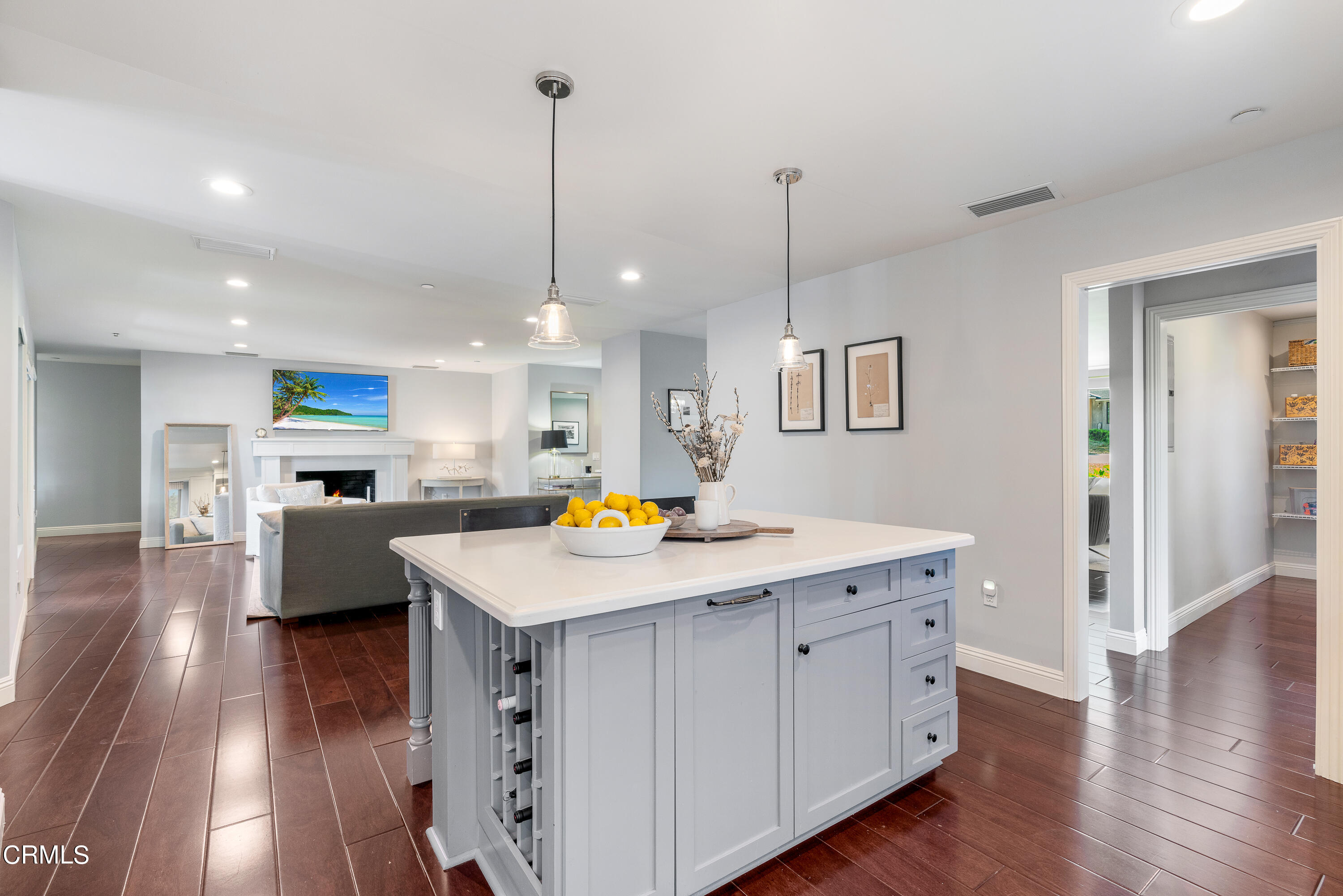 3760 Hampton Road Pasadena, CA 91107 - Photo 8 of 22 a kitchen that has a lot of counter space and wooden floor