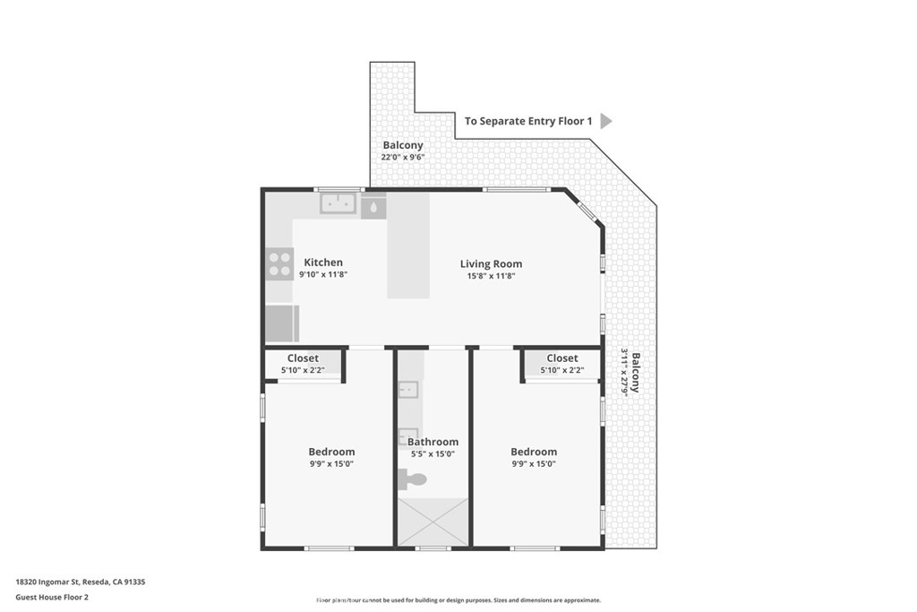18320 Ingomar Street Reseda, CA 91335 - Photo 74 of 75 Second floor - detached ADU