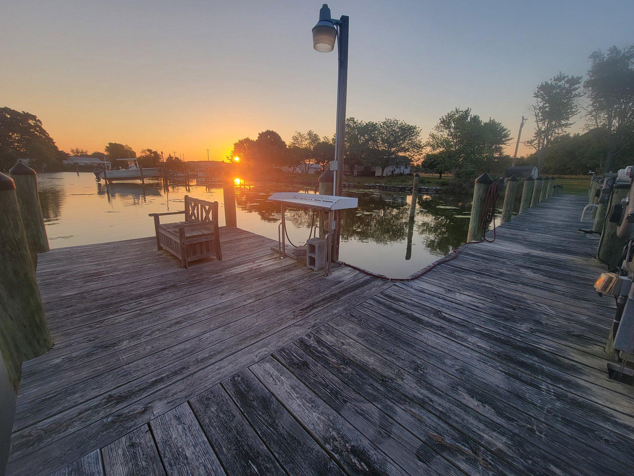 49716 Airedele Road Ridge, MD 20680 - Photo 106 of 115 Sunrise Serenity on the Dock