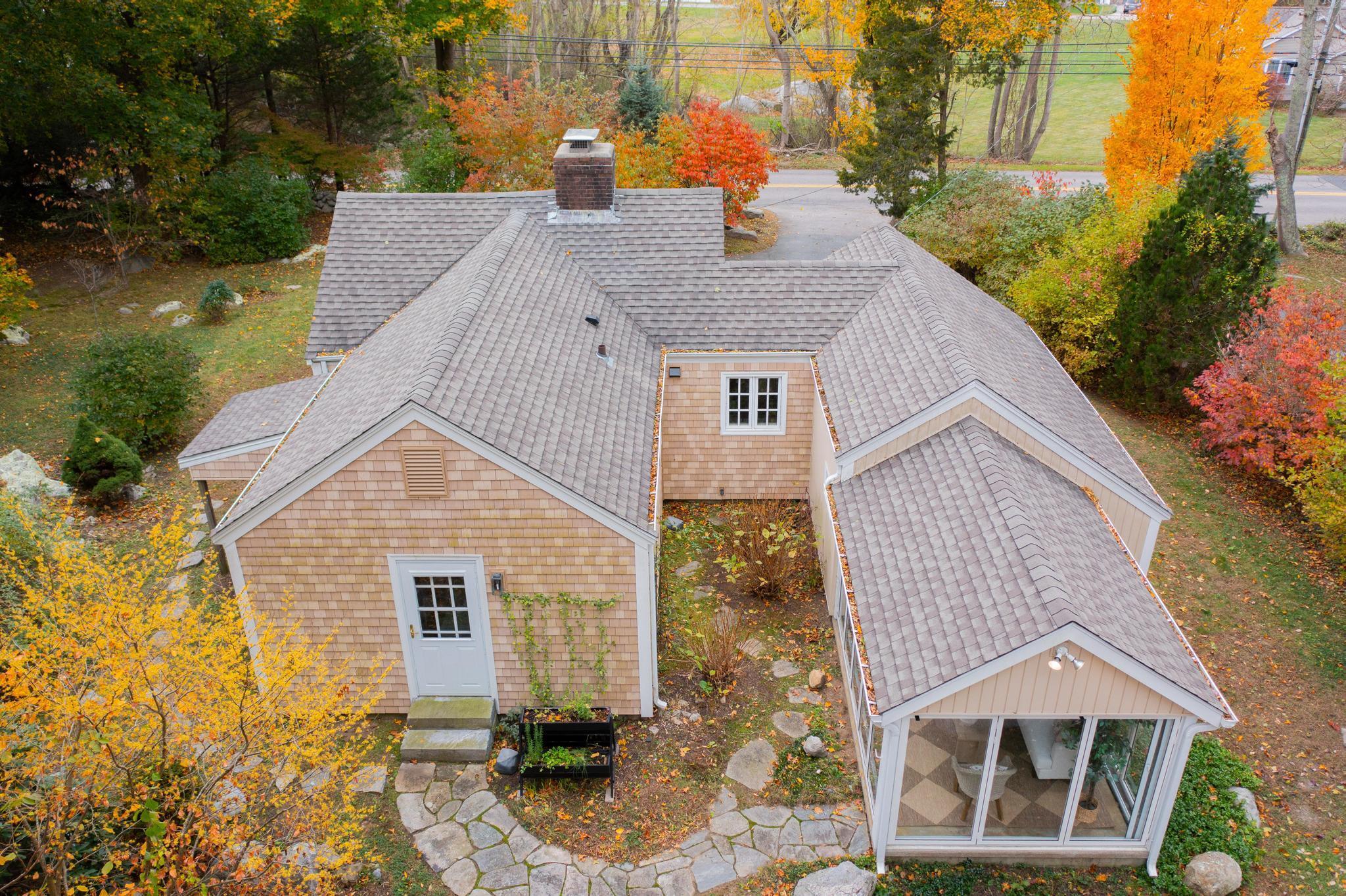12 Flanders Road Stonington, CT 06378 - Photo 33 of 36 a aerial view of a house