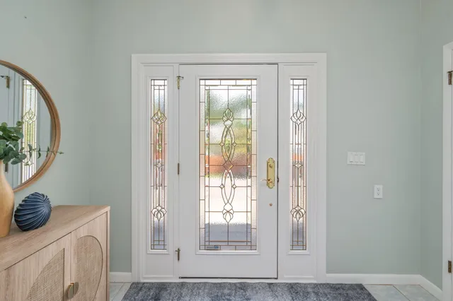 a view of a patio with couches table and chairs