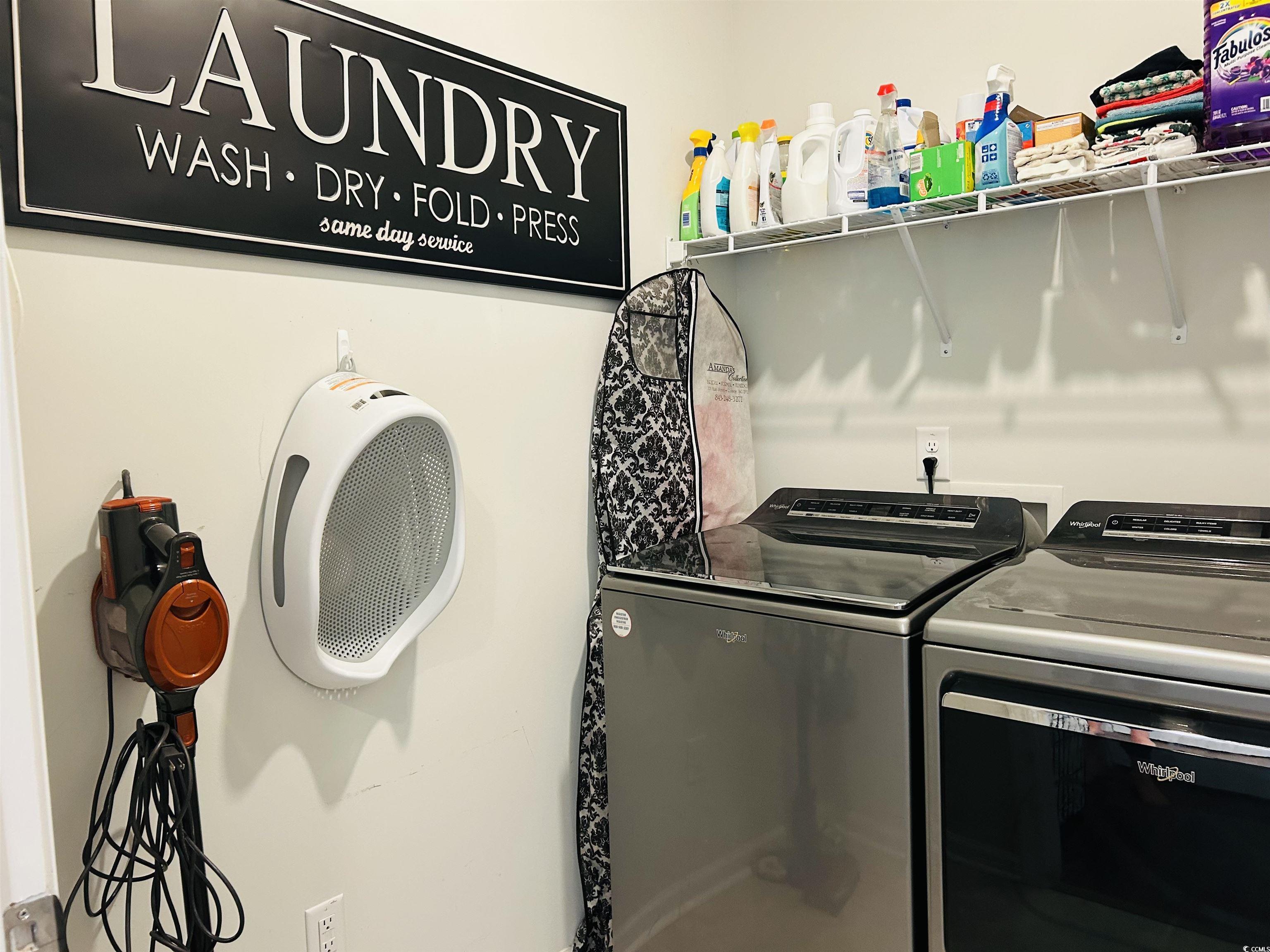 609 Shortleaf Path Myrtle Beach, SC 29577 - Photo 32 of 40 Washroom with washer and clothes dryer
