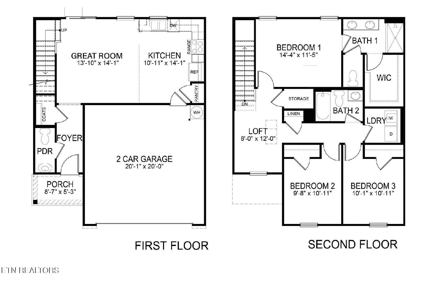 123 Walter Way Maynardville, TN 37807 - Photo 2 of 2 Bennet Floor Plan Both Series