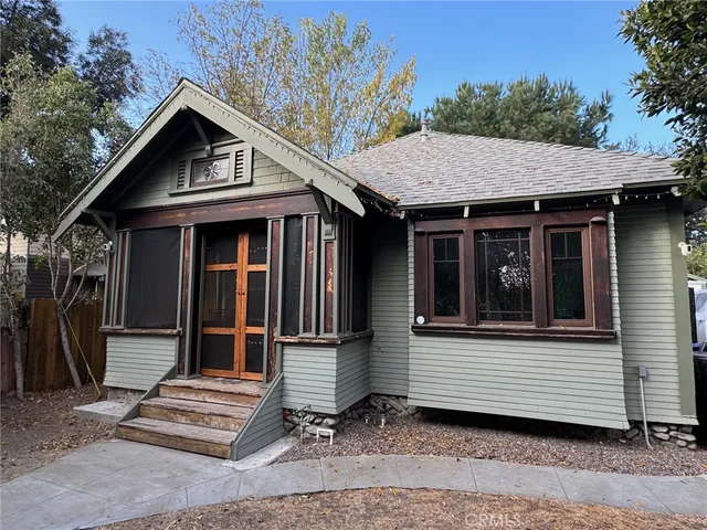 a living room with a large window