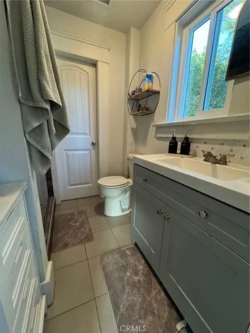 a storage room with furniture