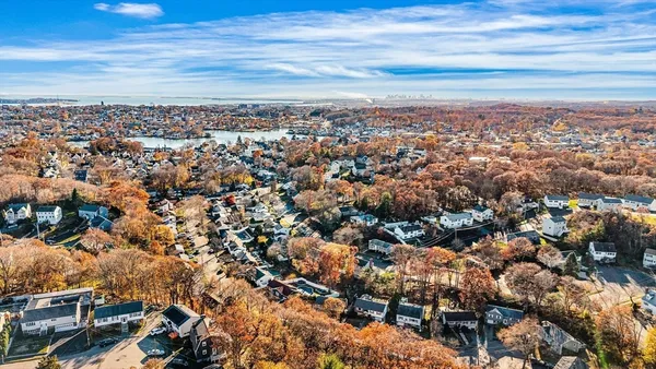 an aerial view of multiple house