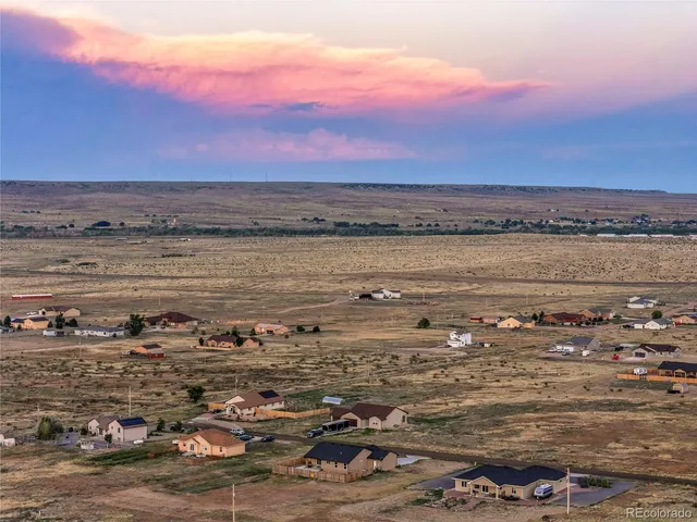 a view of a sky from a city