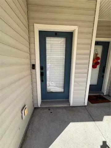 a view of front door of a house