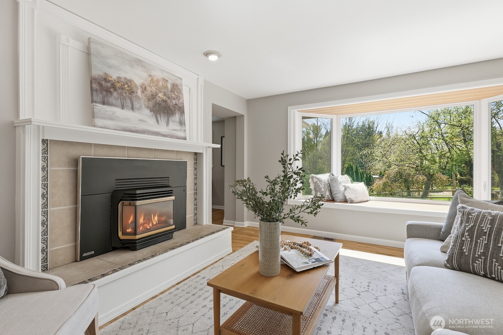 11617 Fay Road Northeast Carnation, WA 98014 - Photo 5 of 40 a living room with furniture and a fireplace