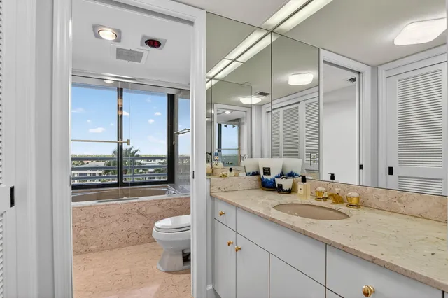 a view of an ocean and beach