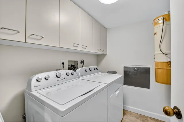 a view of balcony with furniture