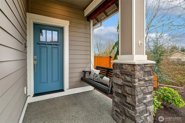 a view of a entryway door of the house