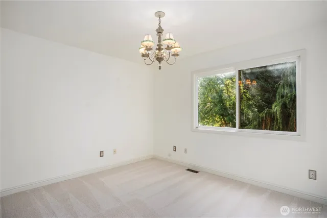 a window in an empty room