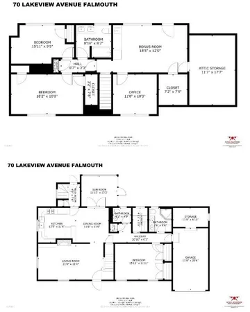 $999,500 | 70 Lakeview Avenue, Falmouth, MA 02540