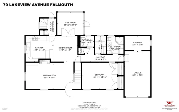 $999,500 | 70 Lakeview Avenue, Falmouth, MA 02540