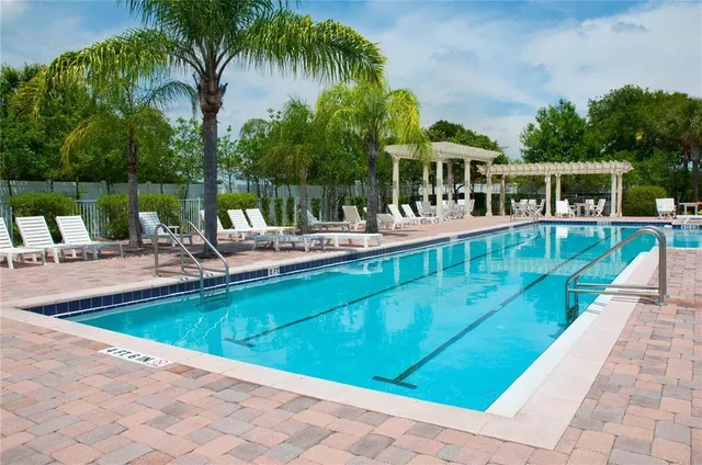 a front view of a house with swimming pool