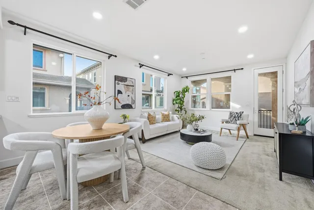 front view of a brick building