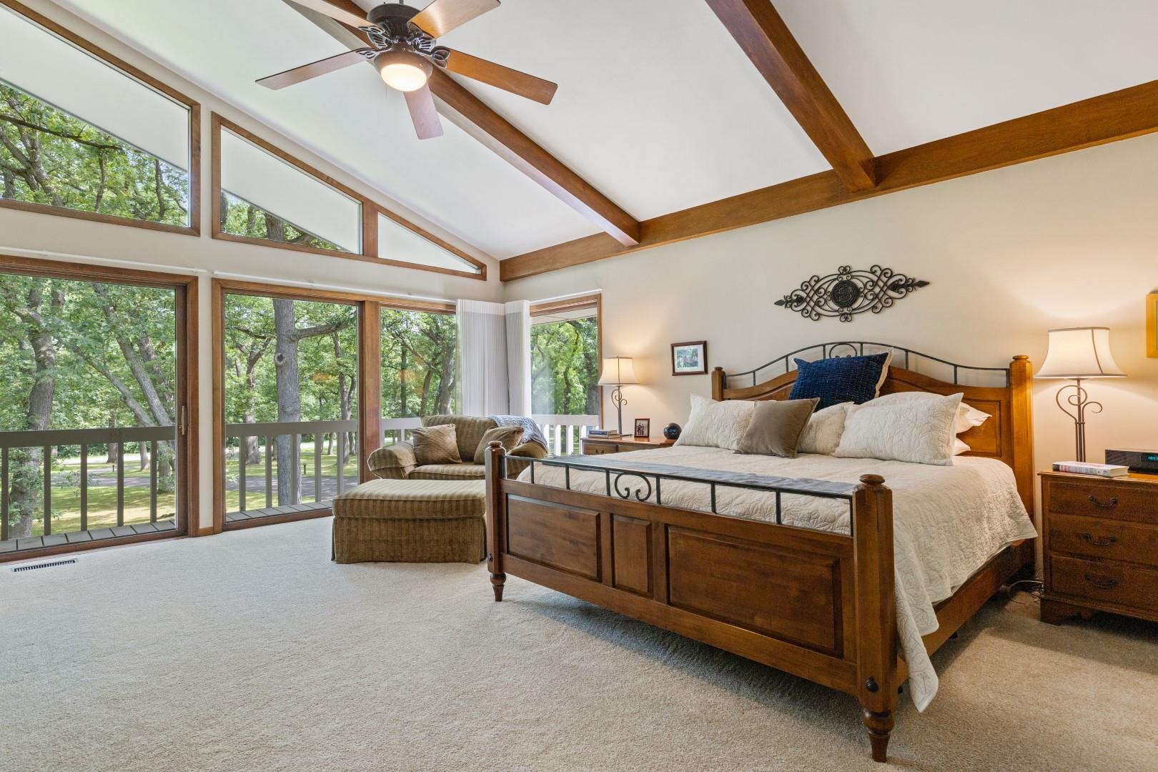 6351 Harlem Road Loves Park, IL 61111 - Photo 29 of 74 a bed room with a bed and a large window