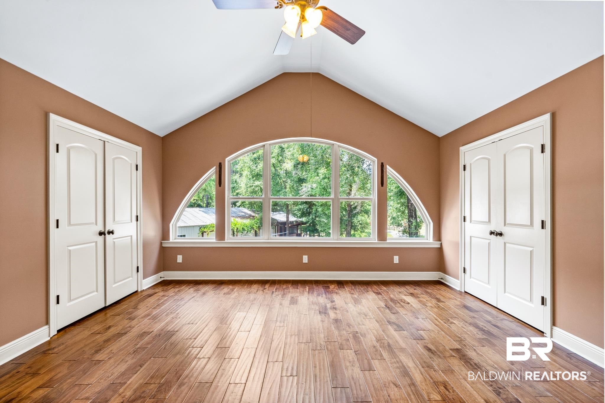 8321 Dixon Road Bay Minette, AL 36507 - Photo 49 of 79 Interior space featuring lofted ceiling, ceiling fan, and light hardwood / wood-style floors