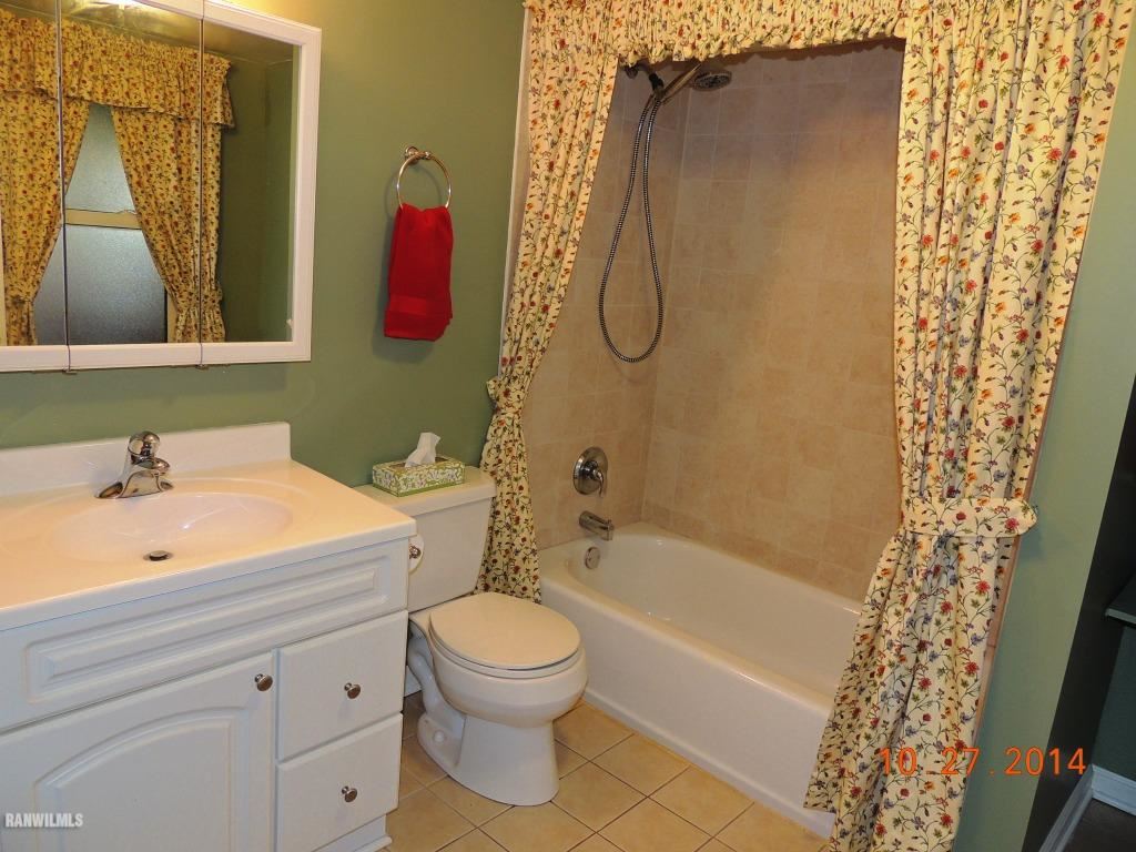 9691 Trask Bridge Road Pecatonica, IL 61063 - Photo 12 of 23 a bathroom with a sink a toilet and shower