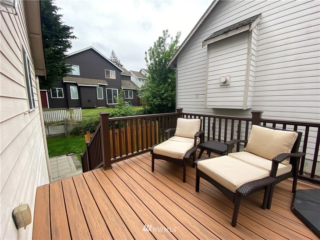 1815 Northeast 27th Court Renton, WA 98056 - Photo 29 of 31 a view of a wooden chairs on deck