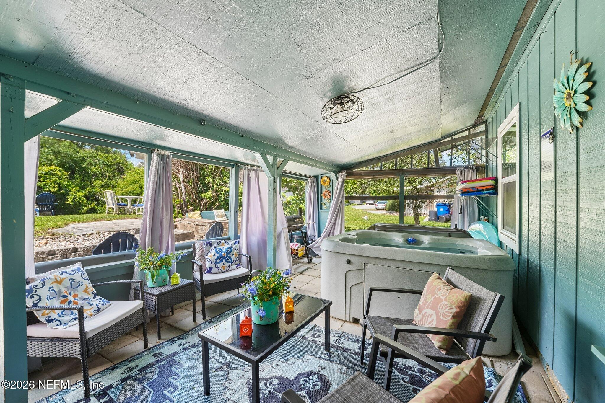125 Rio Del Mar Street, Unit C St. Augustine, FL 32080 - Photo 11 of 18 Screened Lanai