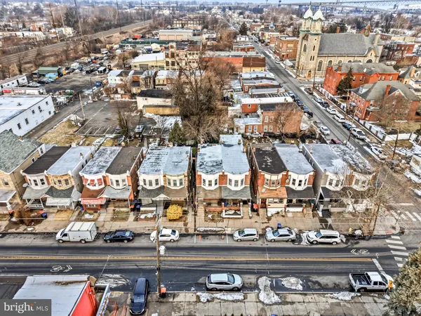 an aerial view of a city