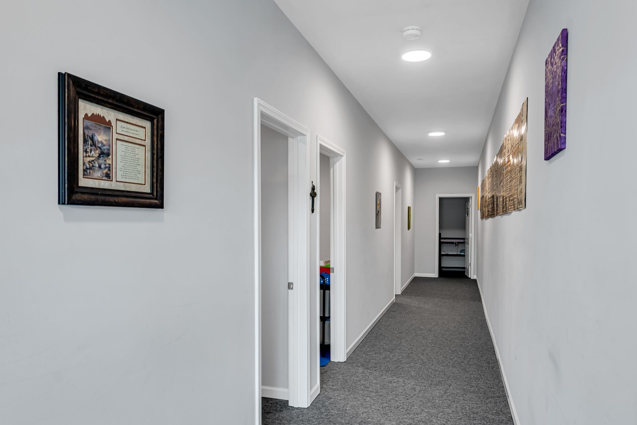 1213 West Gaines Street Lawrenceburg, TN 38464 - Photo 10 of 14 a view of a hallway with wooden floor and entryway