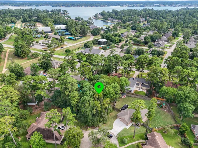 an aerial view of residential house with outdoor space