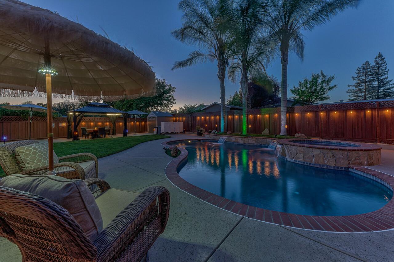 1239 Ayer Drive Gilroy, CA 95020 - Photo 6 of 39 a view of swimming pool with outdoor seating and city view