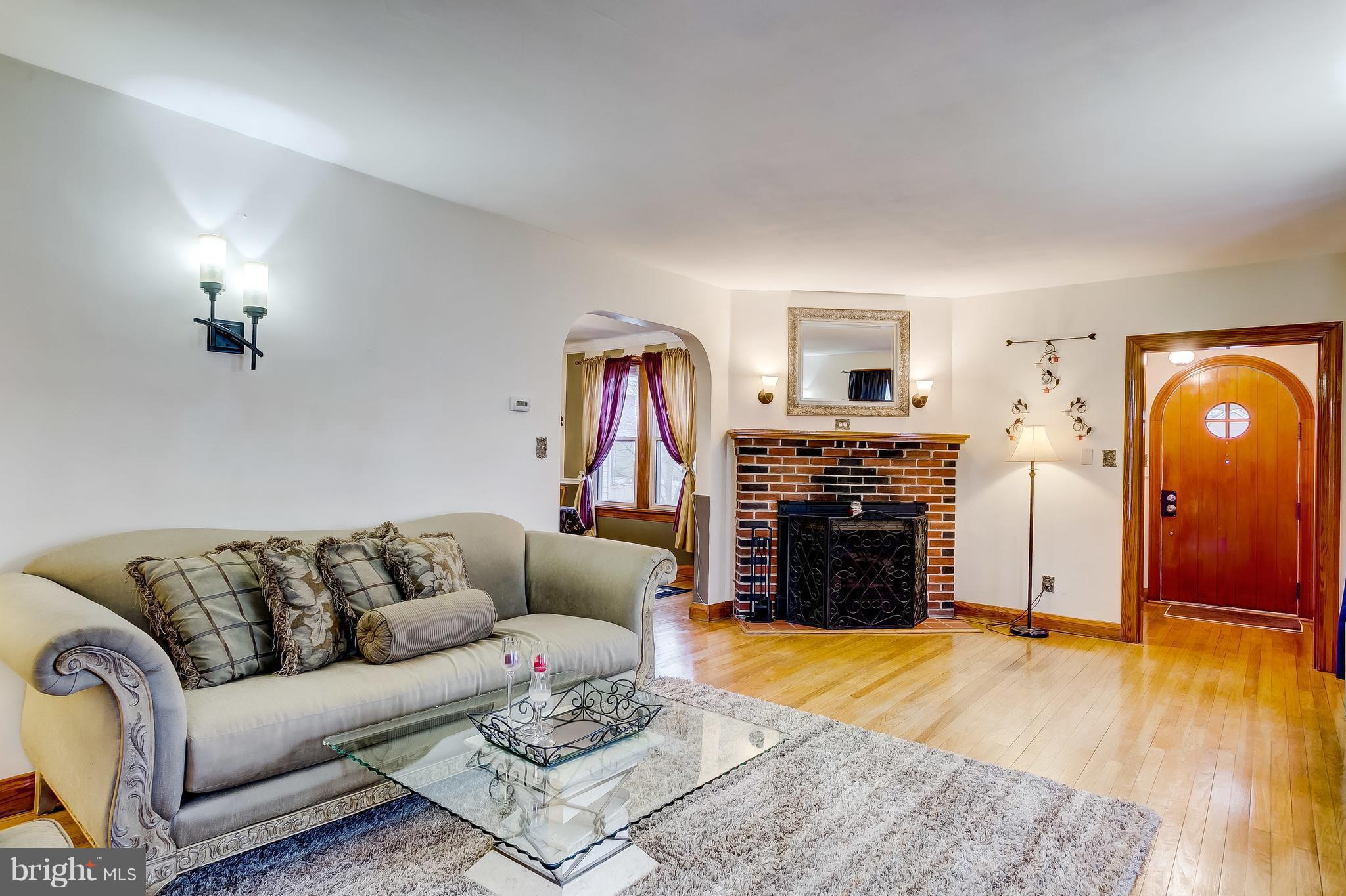 2602 Wentworth Road Baltimore, MD 21234 - Photo 2 of 28 Living Room Brick Fireplace