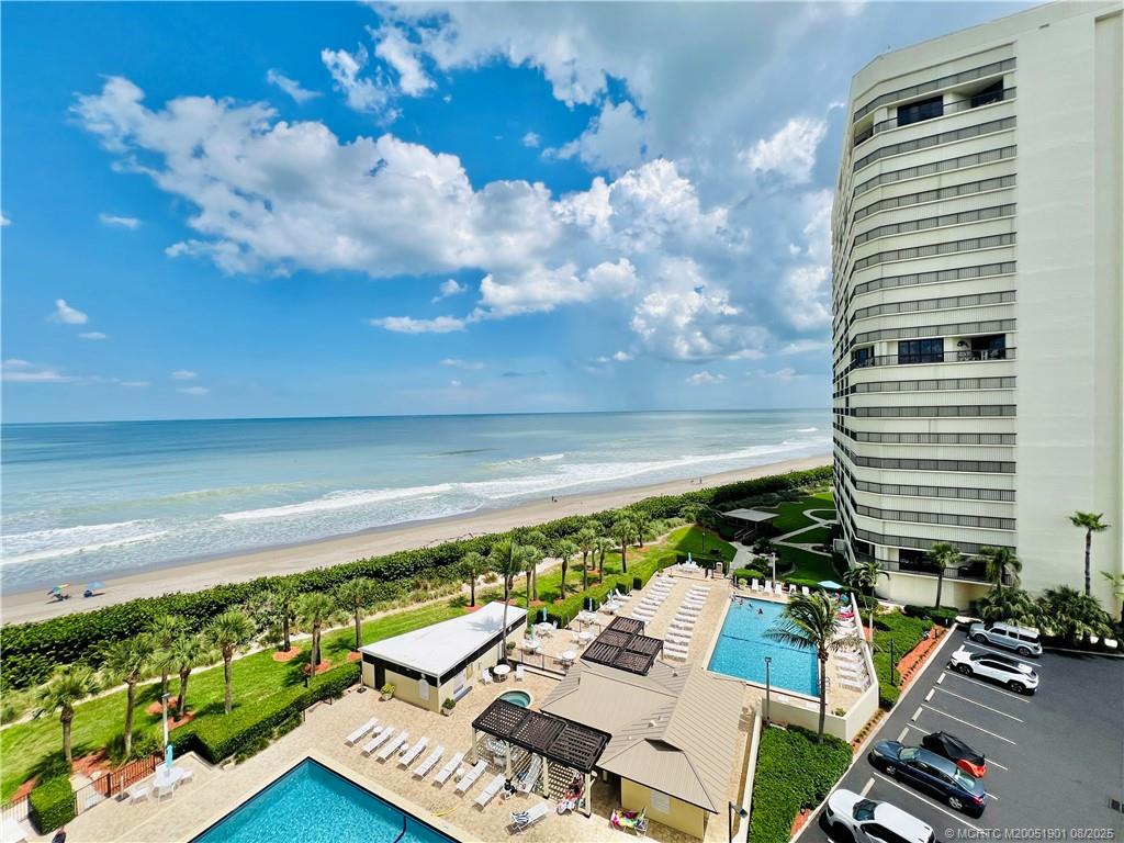 9500 South Ocean Drive, Unit 809 Jensen Beach, FL 34957 - Photo 46 of 64 a view of a patio with furniture