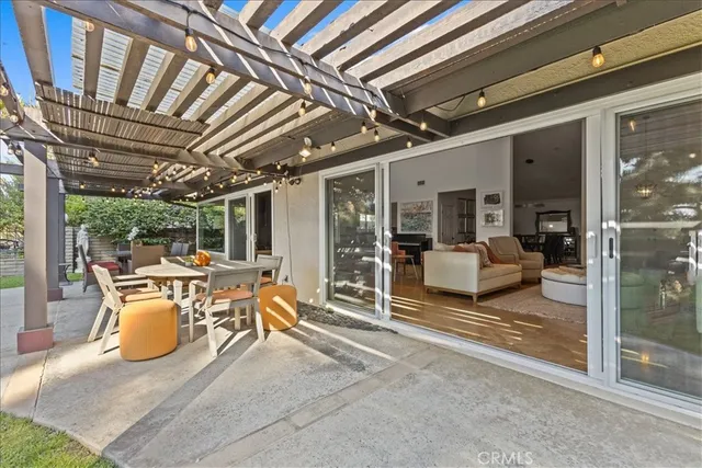 a view of a park with plants and trees