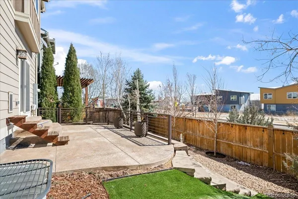 a view of a house with a patio