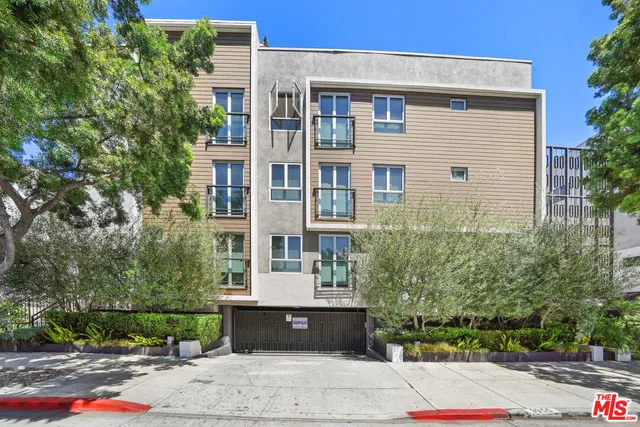 a building view with a outdoor space
