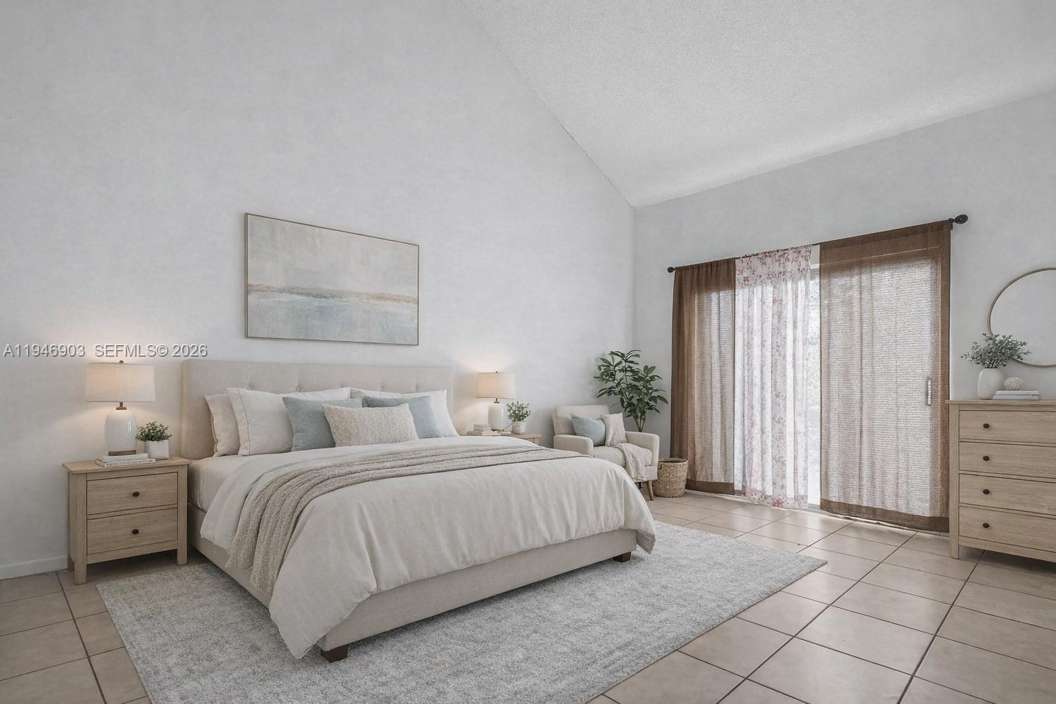 5510 Northwest 24th Street Lauderhill, FL 33313 - Photo 3 of 25 a bedroom with a bed and a night stand