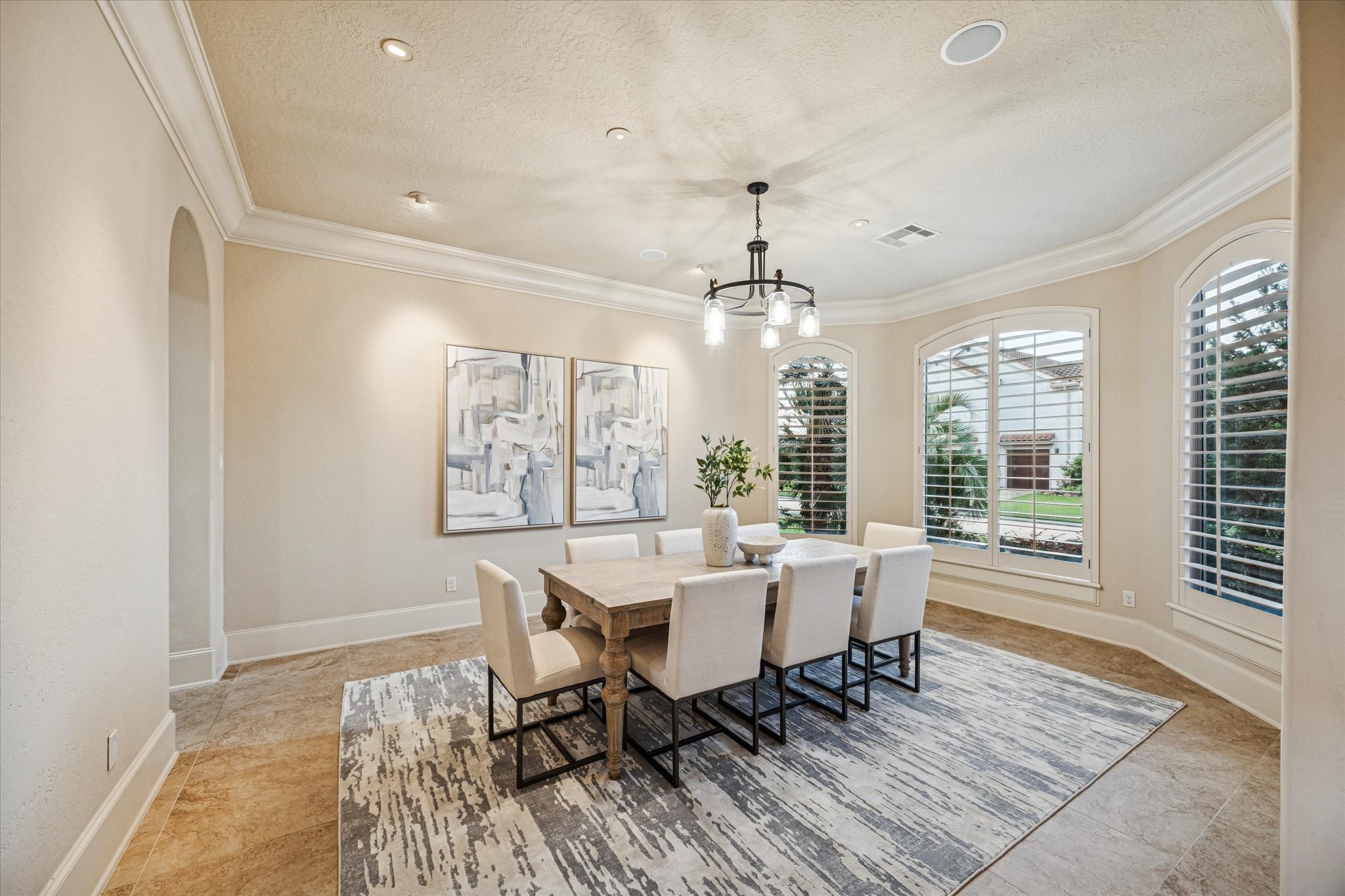 13907 Slate Creek Lane Houston, TX 77077 - Photo 13 of 29 a view of a dining room with furniture window and outside view