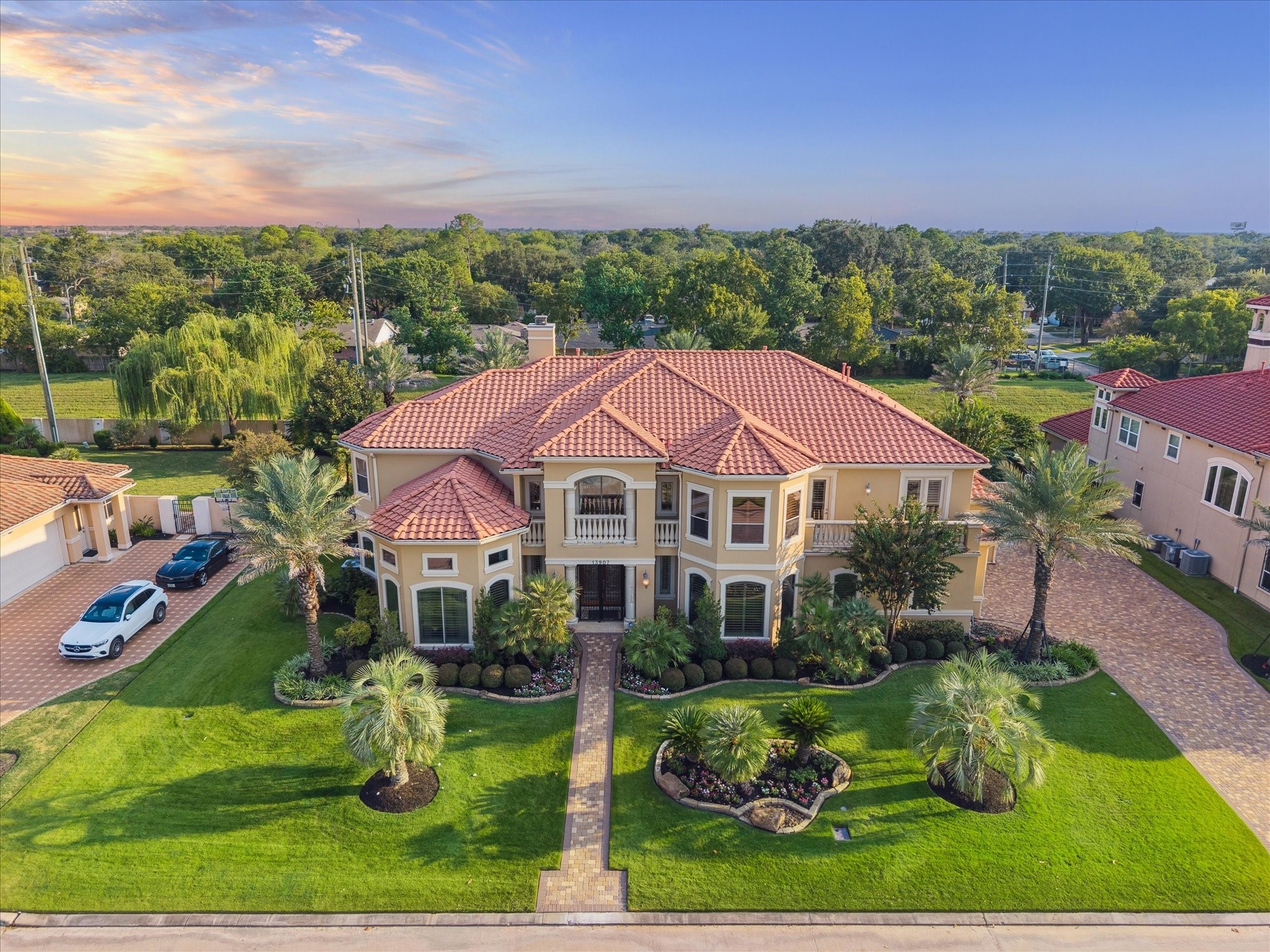 13907 Slate Creek Lane Houston, TX 77077 - Photo 3 of 29 a aerial view of a house with yard swimming pool and outdoor seating
