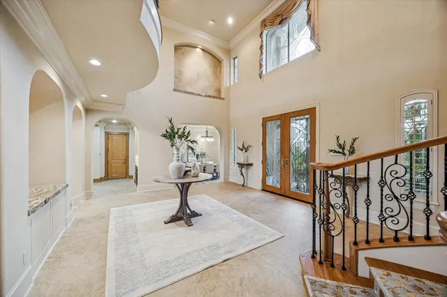 a view of a livingroom with furniture and hardwood floor