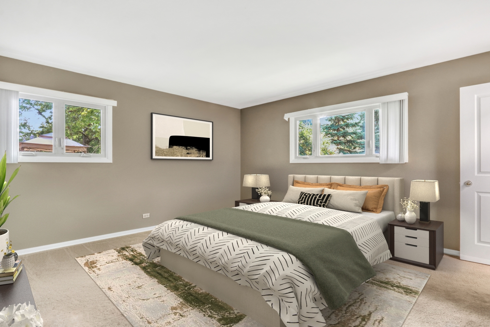 230 North Alleghany Road Grayslake, IL 60030 - Photo 25 of 53 a bedroom with a bed and a couch