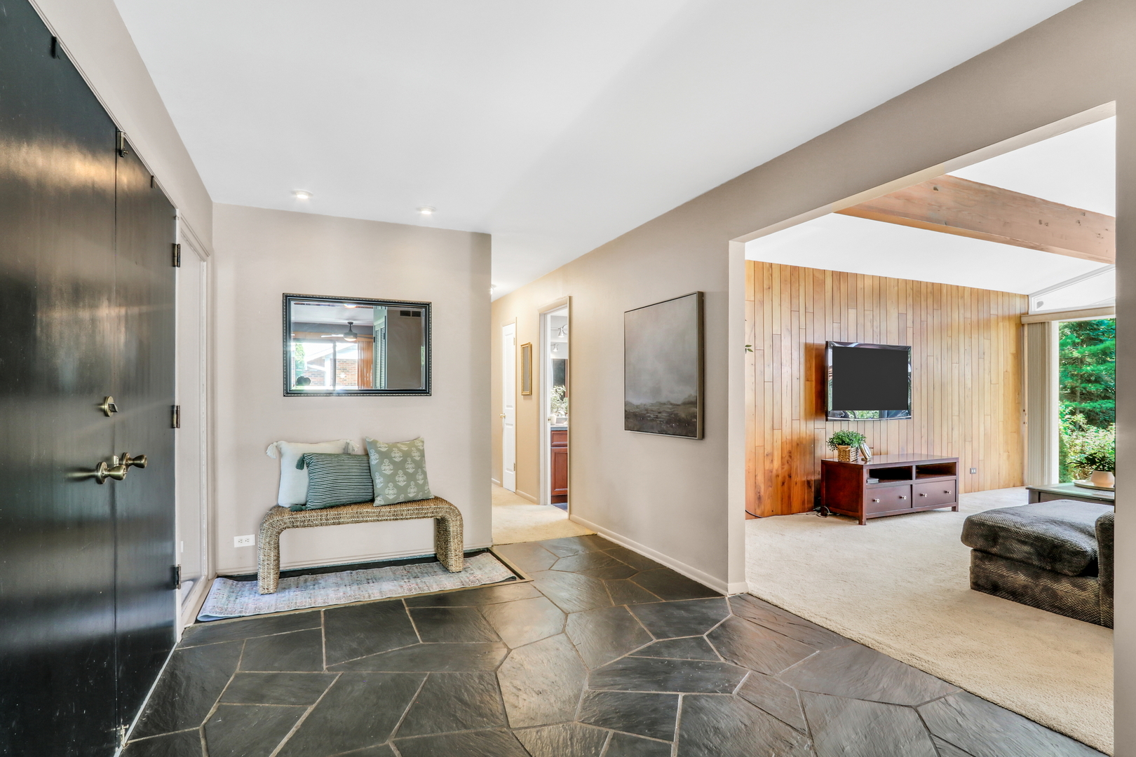230 North Alleghany Road Grayslake, IL 60030 - Photo 4 of 53 a living room with furniture and a couch