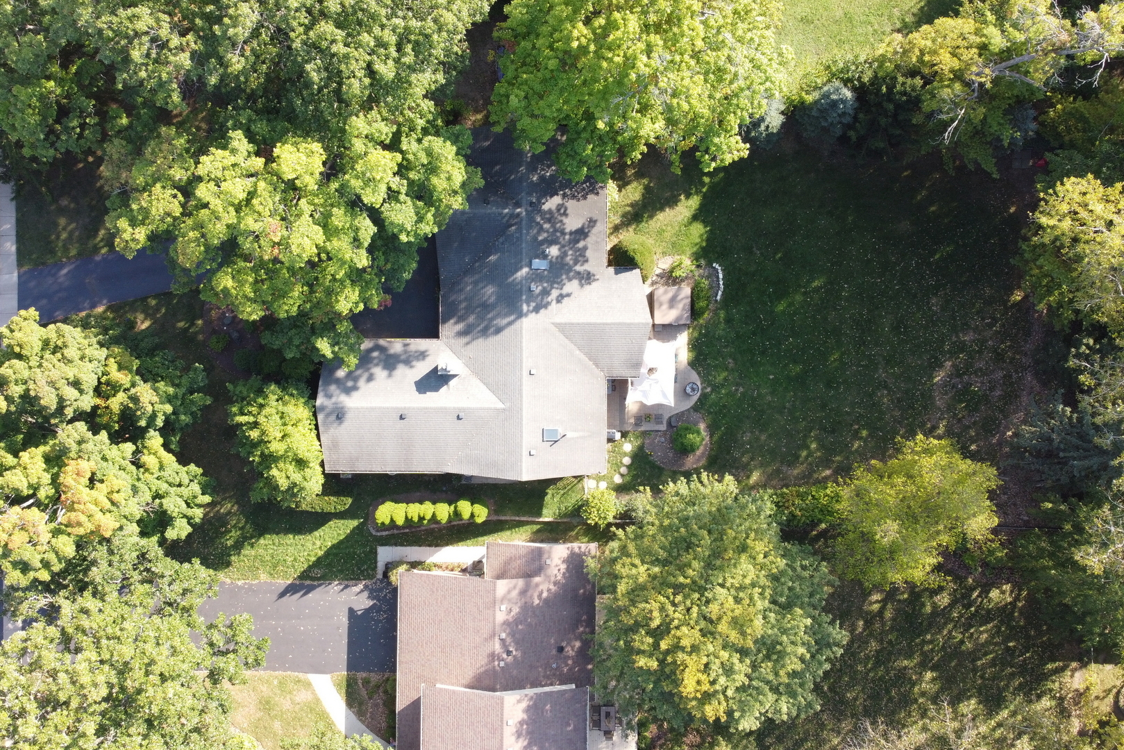 230 North Alleghany Road Grayslake, IL 60030 - Photo 50 of 53 an aerial view of a house with a garden
