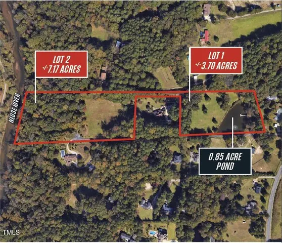 an aerial view of a houses