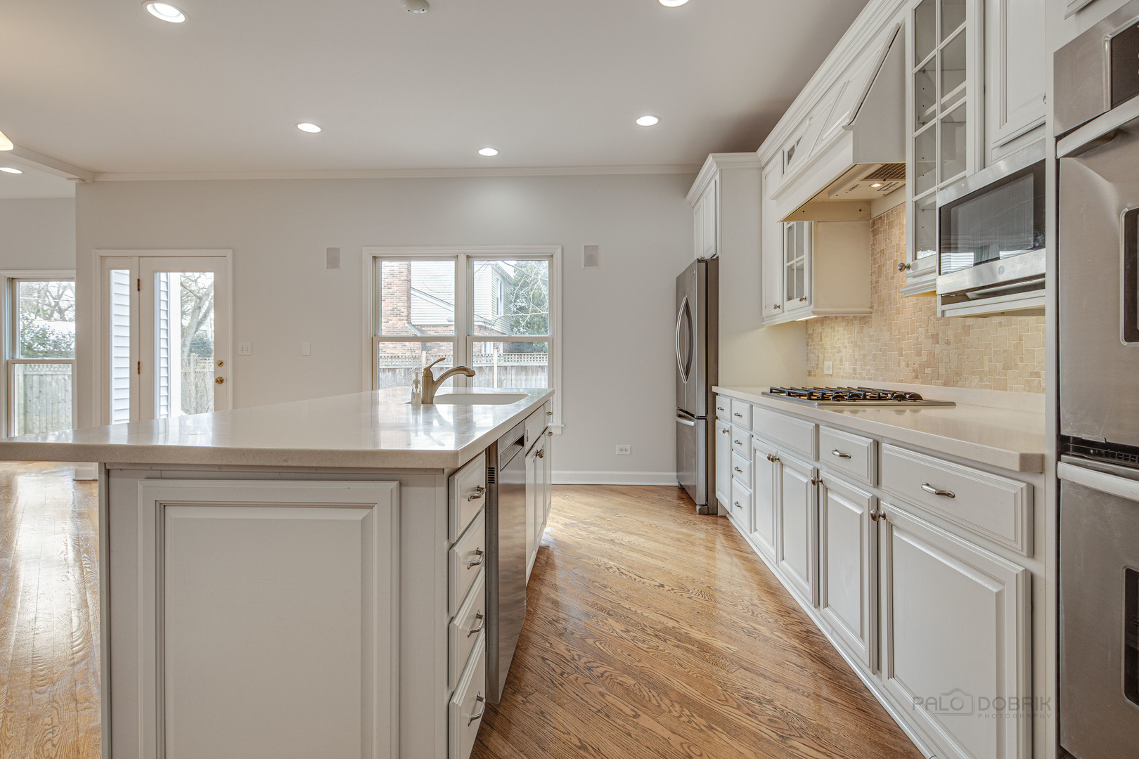 1216 Edgewood Road Lake Forest, IL 60045 - Photo 11 of 35 a kitchen with counter top space and windows