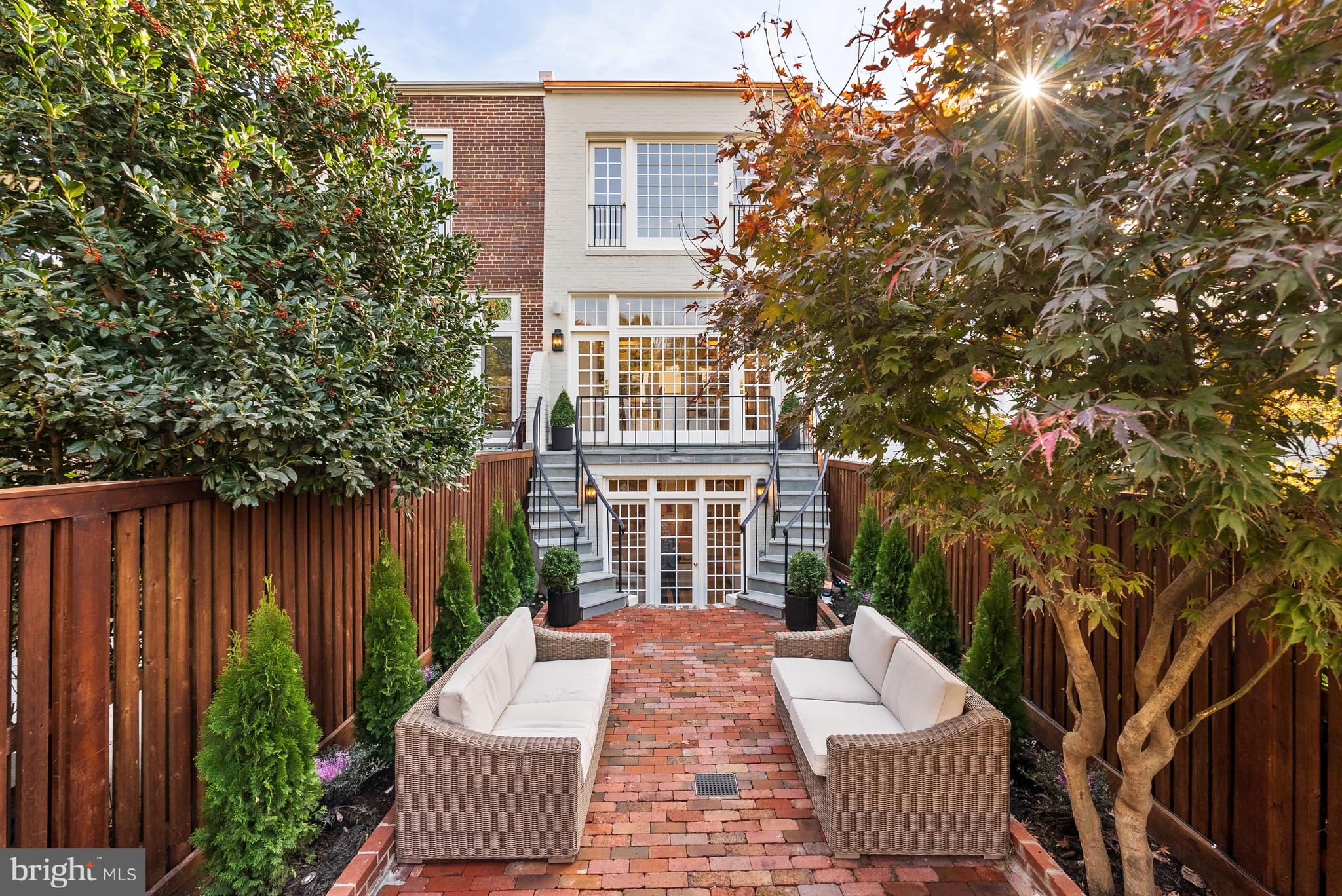 3321 Dent Place Northwest Washington, DC 20007 - Photo 8 of 29 front view of a house with a yard